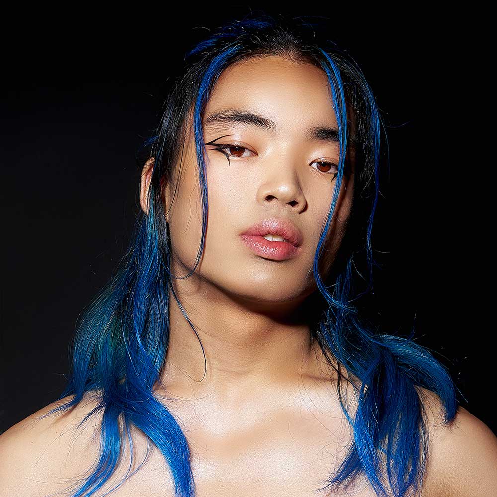 Attitude Hair Dye - SYNTHWAVE Duo Semipermanente Haarfärbekombination - Schwarz/Blau